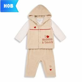 Бебешки комплект от 3 части „I Love Mummy & Daddy“