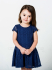 Детска рокля от синя дантела