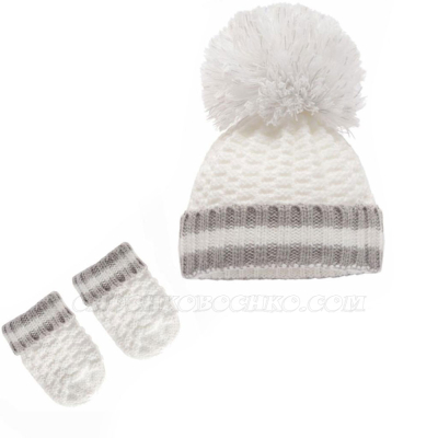 Зимна шапка с ръкавици