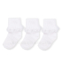 Бели чорапи с къдрички - 3 броя